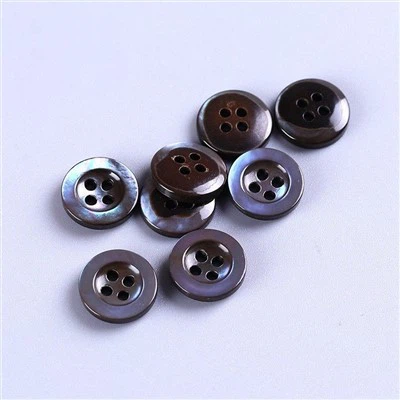 Black Mother Of Pearl Shell Buttons